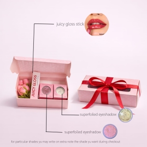 valentine combo hamper ( makeup bouquet + makeup chocolate box )